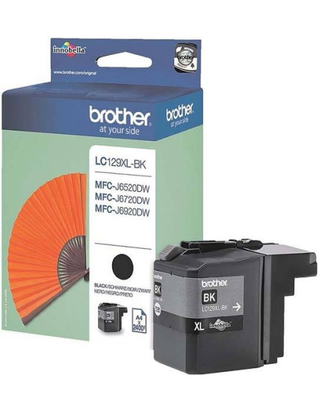 Cartus Cerneala Original Brother Black, LC129XLBK, pentru MFC-J6520 J6920, 2.4K, , "LC129XLBK"