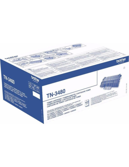 Toner Original Brother Black, TN3480, pentru HL-L5000 L5100 L5200 L6250 L6300 L6400 DCP-L5500 6600 MFC-L5700 L5750 L6800 L6900,