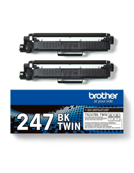Dual-Pack Original Brother Black, TN247BKTWIN, pentru HL-L3210 L3270 DCP-L3510 L3550 MFC-L3730 L3770, 3K, , "TN247BKTWIN"