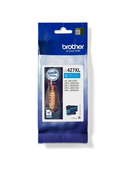 Cartus Cerneala Original Brother Cyan, LC427XLC, pentru MFC J5955 MFC J6955 MFC J6957, 5K, , "LC427XLC"