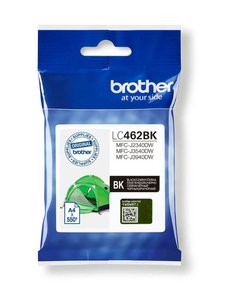 Cartus Cerneala Original Brother Black, LC462BK, pentru MFC J2340 MFC J3540 MFC J3940, 550p, , "LC462BK"
