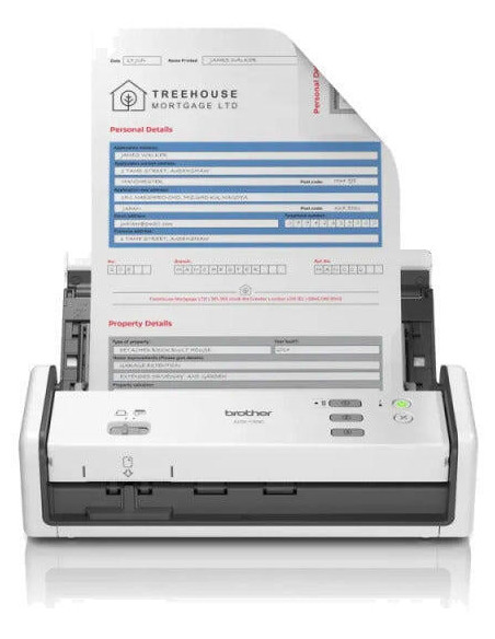 Scanner Portabil Compact BROTHER ADS-1300, A4, Viteza de scanare duplex: 30ppm/60ipm, Optiuni: , Conectivitate:TYPE-C, Scanare a
