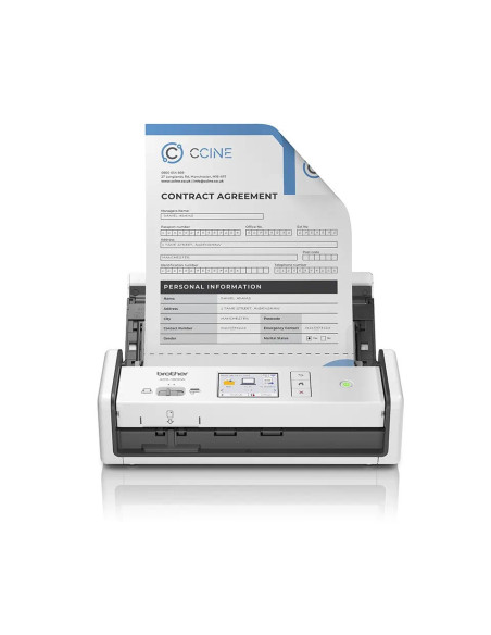 Scanner Portabil Compact BROTHER ADS-1800W, A4, Viteza de scanare duplex: 30ppm/60ipm, Optiuni: , Conectivitate:WiFI, Scanare am
