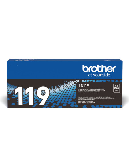 Toner Original Brother Black, TN119, pentru HL-L1230 L1630W1.5K, incl.TV 0.8 RON, "TN119"
