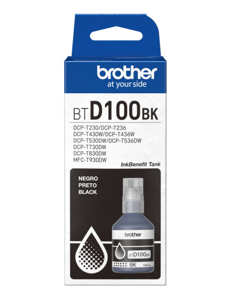 Cartus Cerneala Original Brother Black, BTD100BK, pentru DCP-T430W DCP-T530DW DCP-T730DW MFC-T930DW 7.5K, incl.TV 0 RON, "BTD100
