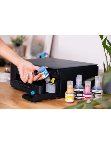 Multifunctional Inkjet CISS Color brother DCP-T530DW, A4, Functii: Impr. Scan. Cop., Viteza de Printare Monocrom: 16ppm, Viteza