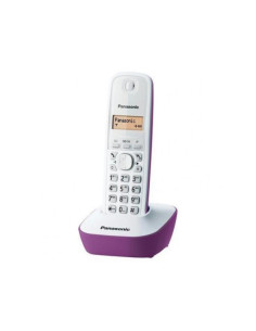 Telefon DECT alb/violet, KX-TG1611FXF, Panasonic,...