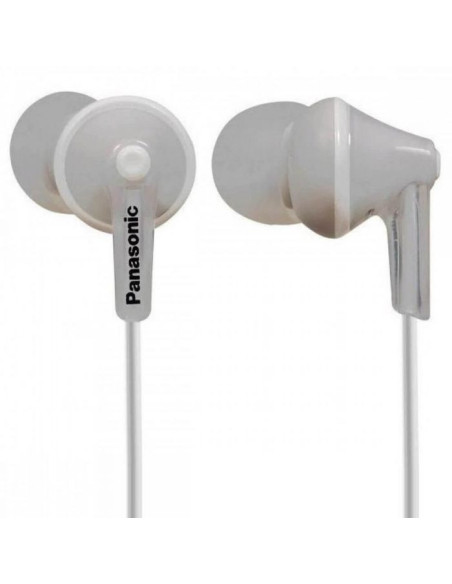 range 6Hz - 24kHz, 16W, 104dB/mW, closed type headphones, length of cord 1.2m, 3 sizes of silicone earphones "RP-HJE125E-W"