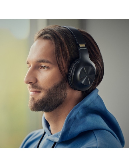Casti, Panasonic, Over Ear Bluetooth 5.0, Autonomie 23 ore, Negru, RB-HX220BDEK "RB-HX220BDEK"