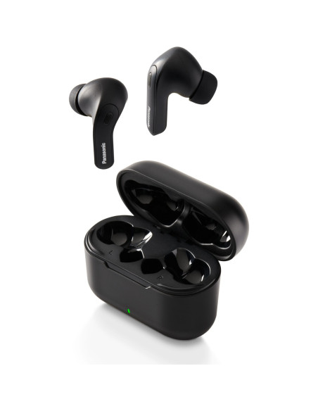 Casti, Panasonic, In-Ear True Wireless, Hybrid Noise Cancelling, IPX4, Bluetooth 5.3, Autonomie 16 ore, Driver 10 mm, Negru, RZ-