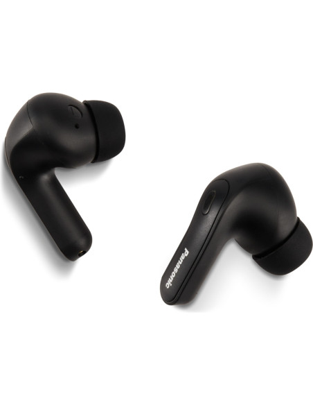 Casti, Panasonic, In-Ear True Wireless, Hybrid Noise Cancelling, IPX4, Bluetooth 5.3, Autonomie 16 ore, Driver 10 mm, Negru, RZ-