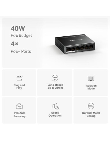 Switch-uri MERCUSYS DESKTOP SWITCH 6PORT MS106LP
