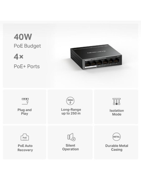Switch-uri MERCUSYS DESKTOP SWITCH 6PORT MS106LP