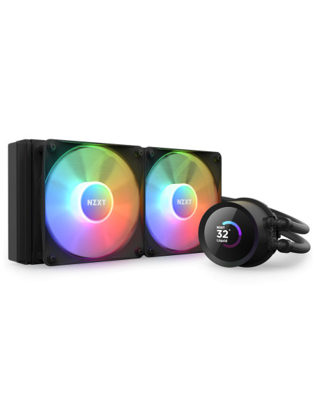 Cooler NZXT "Kraken 240 RGB", skt universal, racire cu lichid, ventilator 120 mm x 2, 1800 rpm, iluminat ARGB, "RL-KR240-B1"