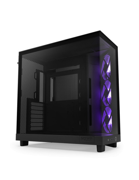 CARCASE NZXT H6 Flow RGB, Compact Dual-chamber, MiddleTower, Negru "CC-H61FB-R1 "