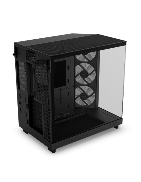 CARCASE NZXT H6 Flow RGB, Compact Dual-chamber, MiddleTower, Negru "CC-H61FB-R1 "