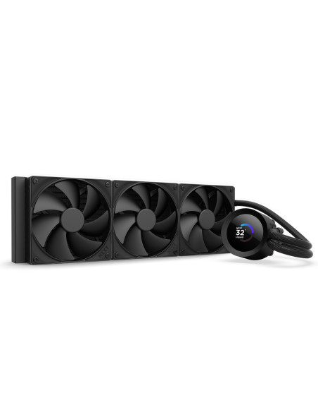 Cooler Lichid NZXT Kraken Plus 360 V2, AIO 360mm, pompa cu ecran LCD, Intel/ AMD, Negru "RL-KN360-B2"
