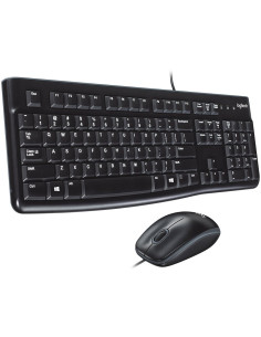 LOGITECH MK120 corded Desktop black USB - NSEA (US),...