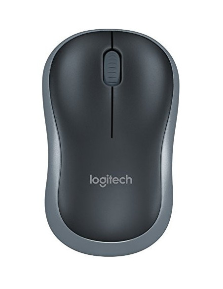 MOUSE LOGITECH, "M185", PC sau NB, wireless, 2.4GHz, optic, 1000 dpi, butoane/scroll 3/1, , gri, "910-002235"
