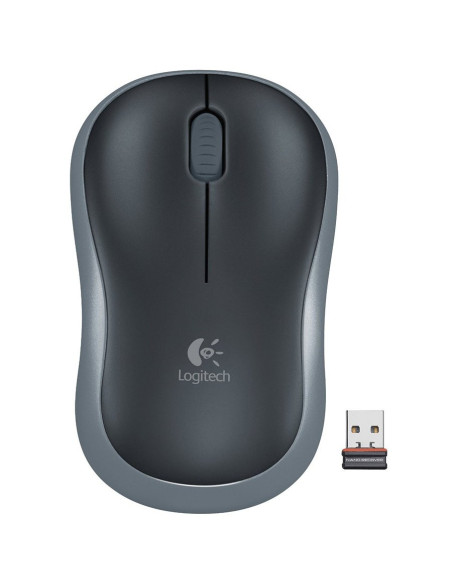 MOUSE LOGITECH, "M185", PC sau NB, wireless, 2.4GHz, optic, 1000 dpi, butoane/scroll 3/1, , negru,45008575 "910-002238"