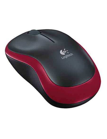 MOUSE LOGITECH wireless, 1000dpi, 3 butoane, 1 rotita scroll, "M185", red, "910-002237"