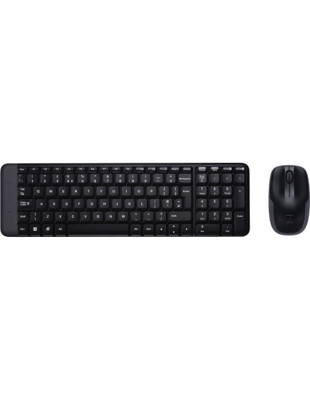 KIT wireless LOGITECH, tastatura wireless "K220" + mouse wireless 3 butoane "M150", black, "MK220" "920-003168"
