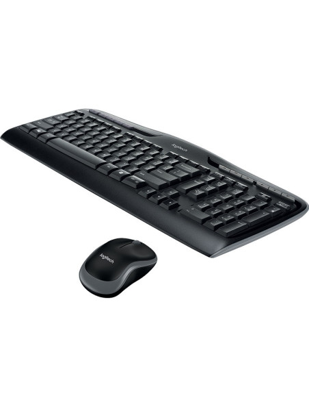 KIT wireless LOGITECH, tastatura wireless multimedia "MK330" + mouse wireless 1000dpi, 3 butoane "M215", black, "MK330" "920-003