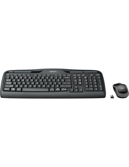 KIT wireless LOGITECH, tastatura wireless multimedia "MK330" + mouse wireless 1000dpi, 3 butoane "M215", black, "MK330" "920-003