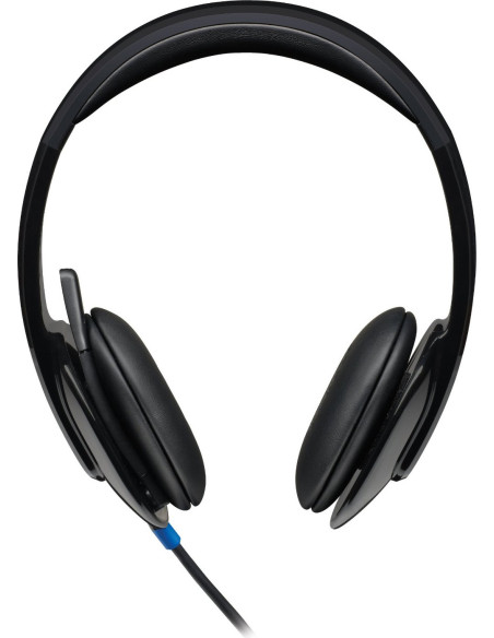 CASTI Logitech, "H540", cu fir, standard, utilizare multimedia, call center, microfon pe brat, conectare prin USB 2.0, negru, "9
