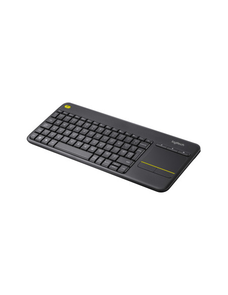 WIRELESS TOUCH KEYBOARD K400+/DARK - UK - 2.4GHZ INTNL "920-007143"
