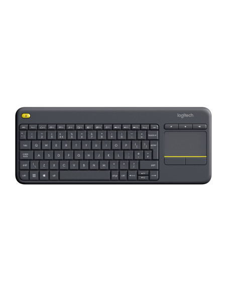 WIRELESS TOUCH KEYBOARD K400+/DARK - UK - 2.4GHZ INTNL "920-007143"