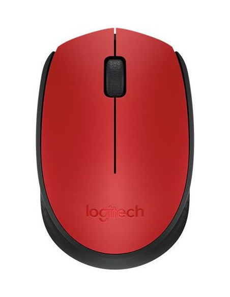 MOUSE LOGITECH, "M171", PC sau NB, wireless, 2.4GHz, optic, 1000 dpi, butoane/scroll 3/1, , rosu, "910-004641"