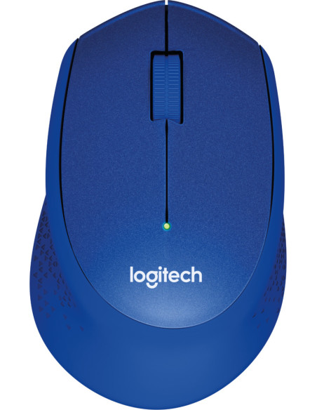 MOUSE LOGITECH, "M330 Silent", PC sau NB, wireless, 2.4GHz, optic, 1000 dpi, butoane/scroll 3/1, , albastru, "910-004910"