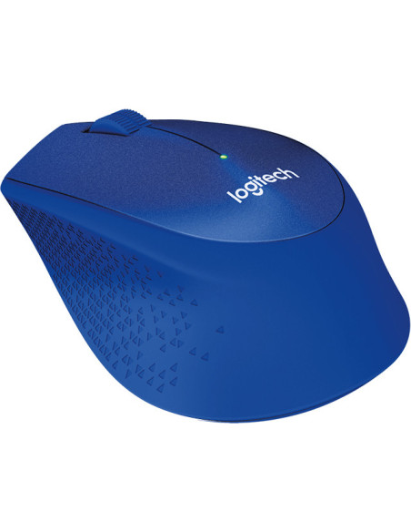 MOUSE LOGITECH, "M330 Silent", PC sau NB, wireless, 2.4GHz, optic, 1000 dpi, butoane/scroll 3/1, , albastru, "910-004910"