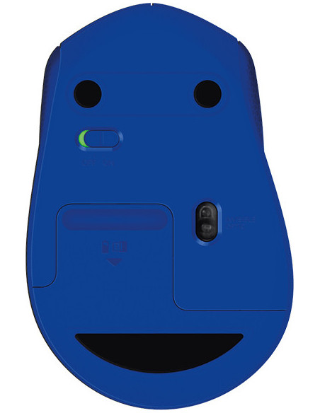 MOUSE LOGITECH, "M330 Silent", PC sau NB, wireless, 2.4GHz, optic, 1000 dpi, butoane/scroll 3/1, , albastru, "910-004910"