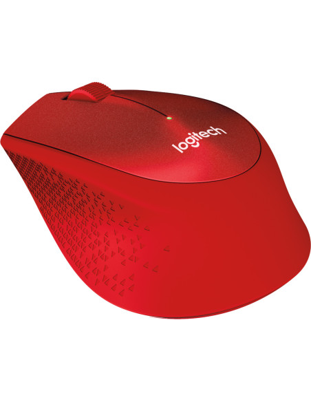 MOUSE LOGITECH, "M330 Silent", PC sau NB, wireless, 2.4GHz, optic, 1000 dpi, butoane/scroll 3/1, , rosu, "910-004911"
