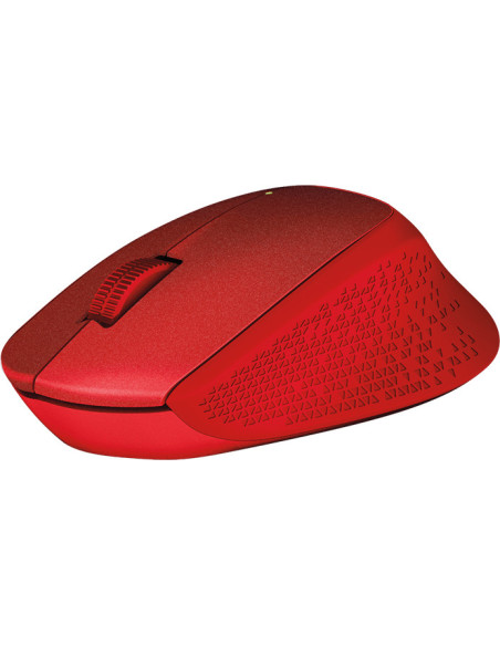 MOUSE LOGITECH, "M330 Silent", PC sau NB, wireless, 2.4GHz, optic, 1000 dpi, butoane/scroll 3/1, , rosu, "910-004911"