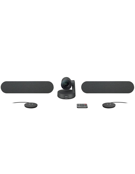 KIT conferinta LOGITECH, contine Camera Ultra-HD (4K) , Hub conectare x 2 , Difuzor x 2 , Microfon x 2, USB, negru, "960-001224"