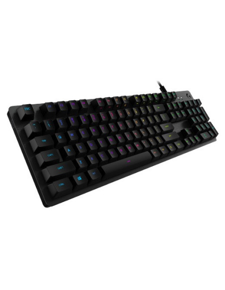 LOGITECH G512 Carbon RGB Mechanical Gaming Keyboard, GX Blue - CARBON - US INTL - USB - INTNL - G512 CLICKY