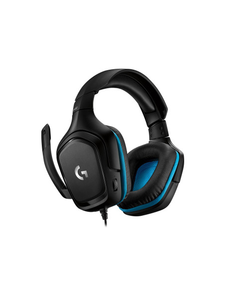 CASTI Logitech, "G432", cu fir, gaming, utilizare multimedia, microfon pe brat, conectare prin Jack 3.5 mm, USB 2.0, negru, "981