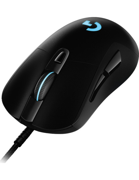 MOUSE LOGITECH, "G403 HERO", gaming, cu fir, USB, optic, 16000 dpi, butoane/scroll 6/1, iluminare, butoane programabile, negru,