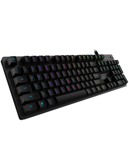 LOGITECH G512 CARBON LIGHTSYNC RGB Mechanical Gaming Keyboard with GX Brown switches-CARBON-US INTL-USB "920-009352"