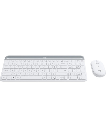 TASTATURA si Mouse LOGITECH, "Slim", wireless, 1000 dpi taste format standard (104-108 taste), mouse alb, 3/1 butoane, 104, "920