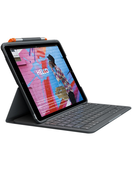 LOGITECH Slim Folio for iPad (7th generation) / iPad AIR (3rd gen) - GRAPHITE - UK - BT - INTNL - OTHER, "920-009480"