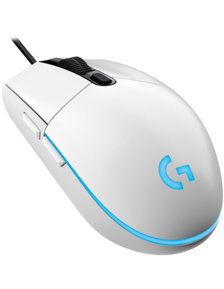 LOGITECH G203 LIGHTSYNC Gaming Mouse White, "910-005797"