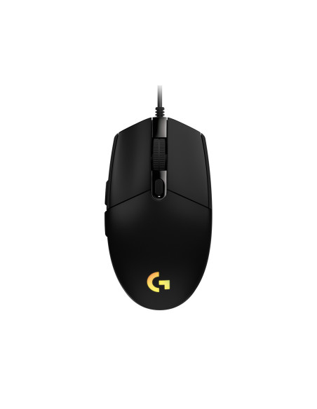 MOUSE LOGITECH, "G102 LIGHTSYNC", gaming, cu fir, USB, optic, 8000 dpi, butoane/scroll 6/1, iluminare, butoane programabile, neg