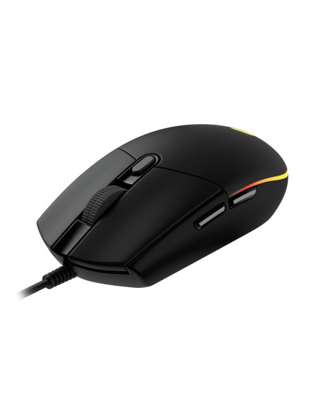MOUSE LOGITECH, "G102 LIGHTSYNC", gaming, cu fir, USB, optic, 8000 dpi, butoane/scroll 6/1, iluminare, butoane programabile, neg
