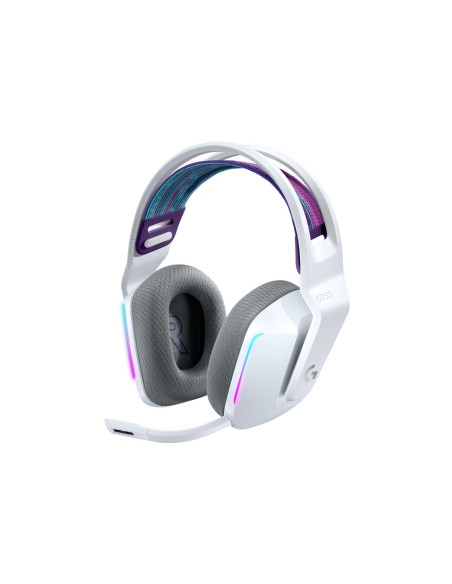 LOGITECH G733 LIGHTSPEED Wireless RGB Gaming Headset - WHITE - 2.4GHZ - EMEA, "981-000883"