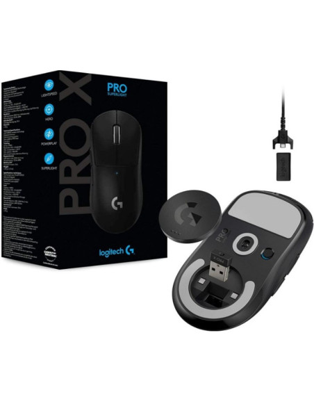 LOGITECH PRO X SUPERLIGHT Wireless Gaming Mouse BLACK EWR2 "910-005881"