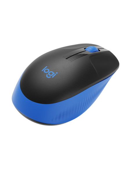 MOUSE LOGITECH, "M190", PC sau NB, wireless, 2.4GHz, optic, 1000 dpi, butoane/scroll 3/1, , negru / albastru, 45507171 "910-0059